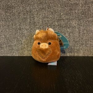 Wilfred Bison Squishmallow Clip